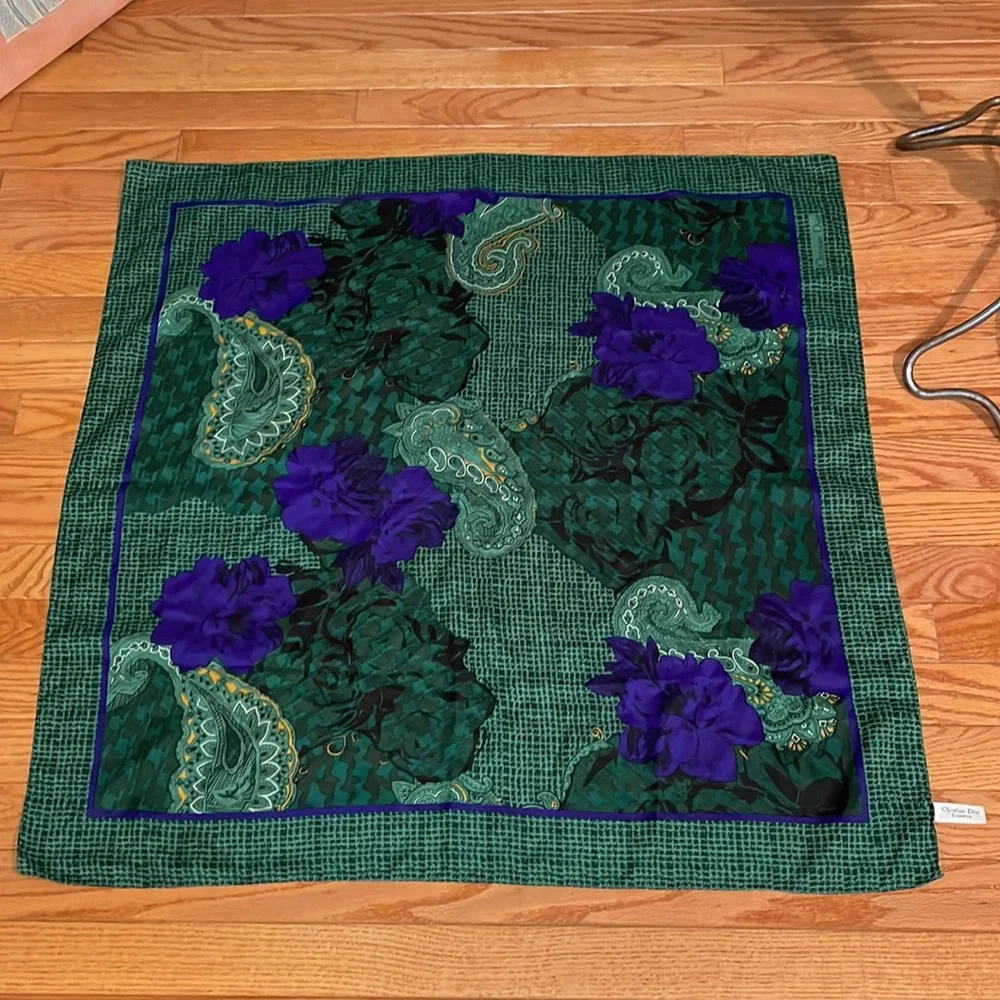 Christian Dior 100% Silk Scarf